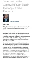 SEC Chair Gary Gensler Issues Statement on Spot Bitcoin ETF Approval